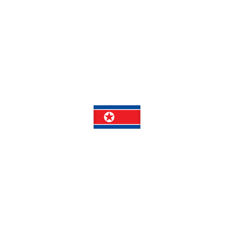 Bandera de COREA DEL NORTE